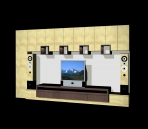 Furniture- cabinets 015 - audio-visual counters