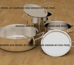   Stainless steel pots