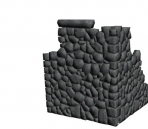 Several groups of stone walls Duanbi model - rare model