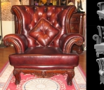 Continental red sofa