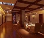 Romantic elegance restaurant model