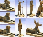 Ancient Egypt style sculpture