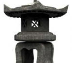 Ancient Chinese stone lamp model