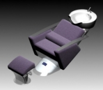 Hair salon chair model 2