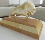 The cow of gold ornaments