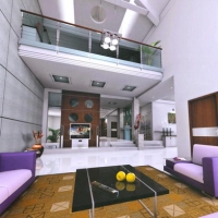 Wohn-Design-lila