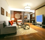 Wohn-Interieur-Design-Szene