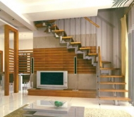 Stairs in a Minimalism  house