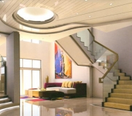 Staircase model for a double-deck apartment/house 2