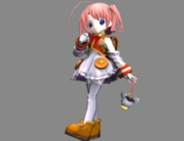 Adorable Cartoon Girl Model