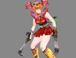 Cartoon Female Character Model