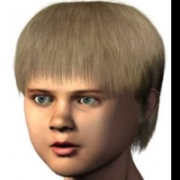 Human Body 3D Model: Blonde Hair Boy