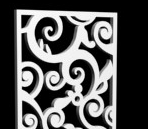 3D Model of European-style pattern hollow partition