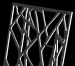 Branches cut off model for the shape of