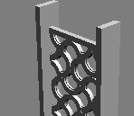 3D model of a simple shape grille