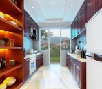 Modern European style kitchen (including maps, light area network)