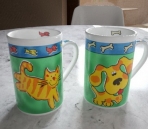 Small animal pattern cup 3D model (with map)