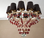 Red crystal chandelier Model
