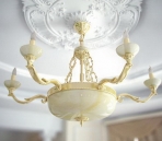 European-style stone lamp (with map)