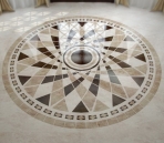 Marble mosaic (with map)
