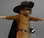 Shrek in the cat model