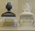 The new model of European Baroque-style chairs