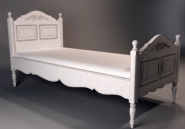 European-style single bed model