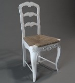 3D model of a European-style chair