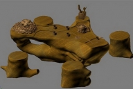 Root tea table model 2