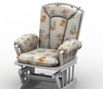 White Leisure Chair Model