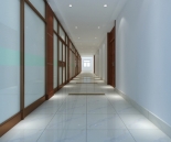 Office of the 3D model of the corridor (including maps, light area network)