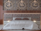 European-style bed model (including maps, light area network)
