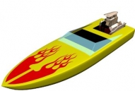 Yellow boat model