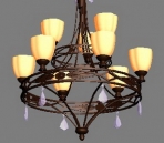 Iron and chandelier Model Portfolio Covers