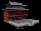 Model of the temple hall