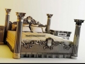 Luxury European-style bed 3D Model