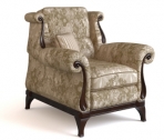 3D model of the classic European-style sofa, paragraph 3-3