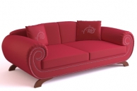 3D model of the classic European-style sofa, paragraph 5-3