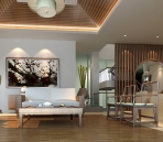 3D Model of Chinese-style living room