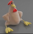 3D Model of cartoon chicken