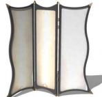 3D Model of white European-style screen