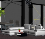 Common living room 3D Model