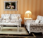 European garden-style sofa 3D Model Portfolio