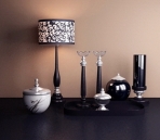 French table lamp and the combination of 3D Model of Menorah
