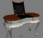 3D Model of European-style dressing table