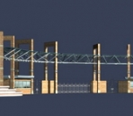 3D model of the University Entrance