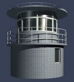 Prison Detention Center to monitor tower model