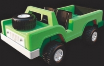 3D Model of plastic toy Jeep