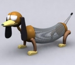 Spring Dog 3D Model of