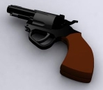 3D model of revolver